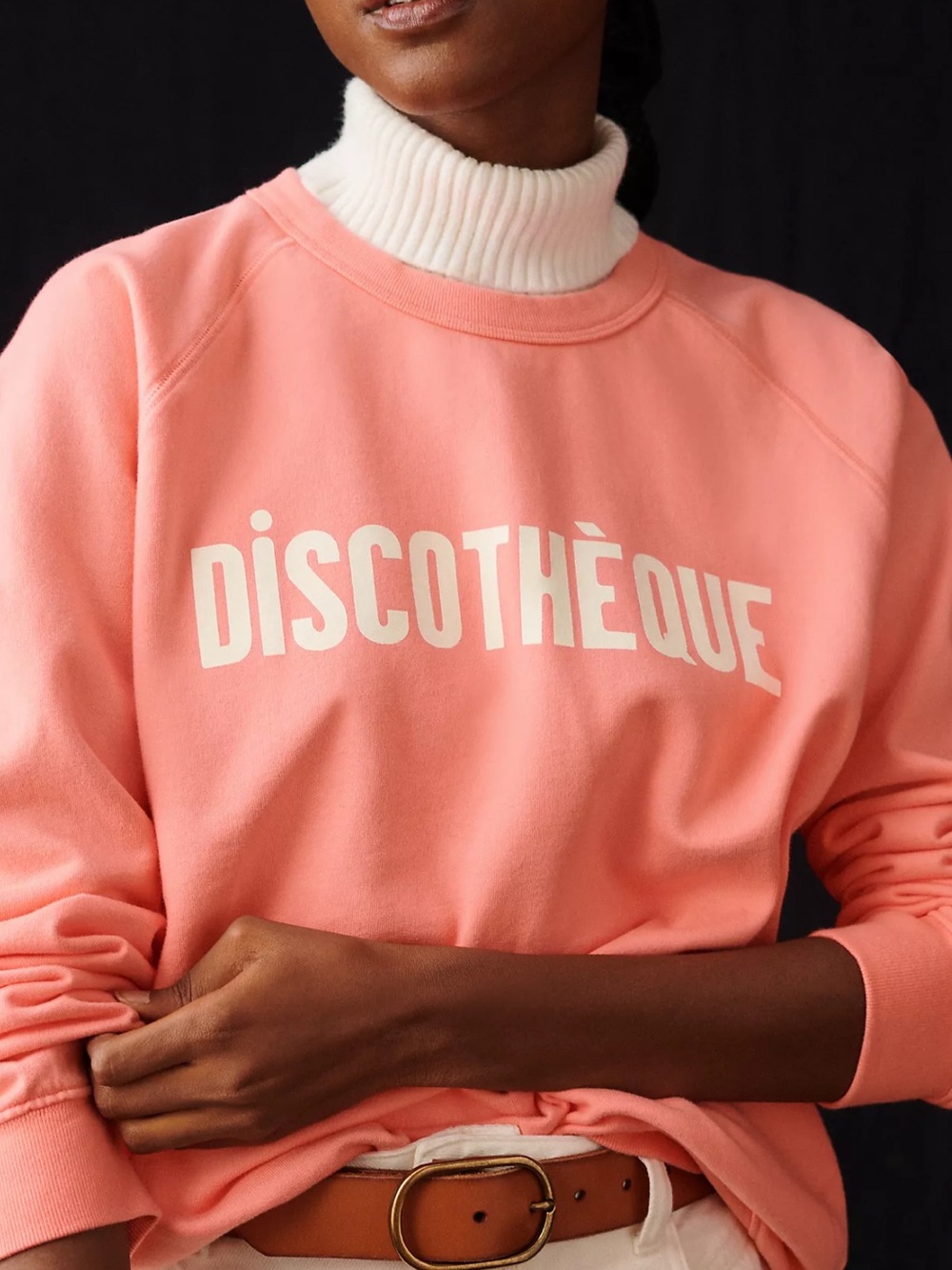 Discothèque Coral Crewneck Sweatshirt - Pink